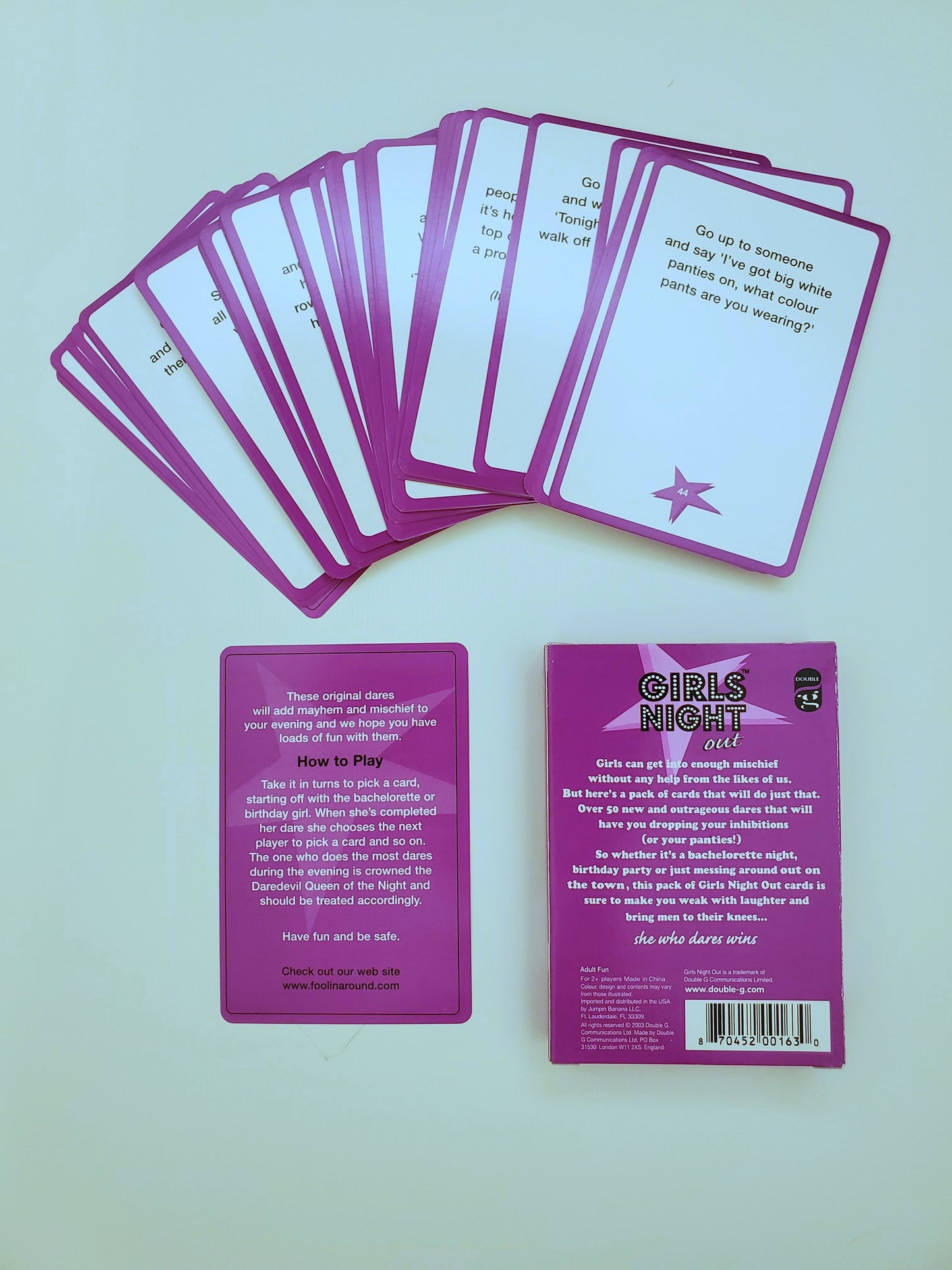 Girls Night Out Dare Card Game